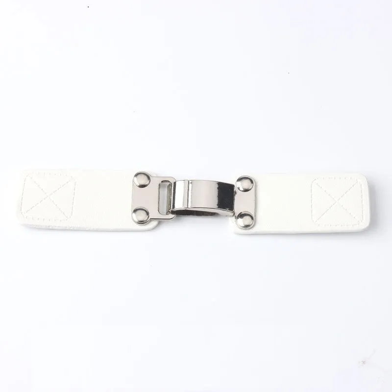140mm White Brown Black Leather Decorative Buckles for Coats Jackets 6pcs