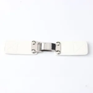 140mm White Brown Black Leather Decorative Buckles for Coats Jackets 6pcs