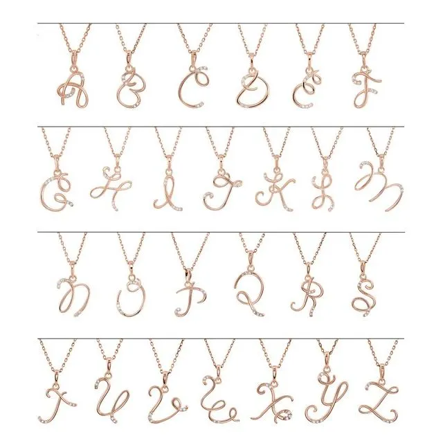 14K White Gold .025 CTW Diamond Initial T 18" Necklace