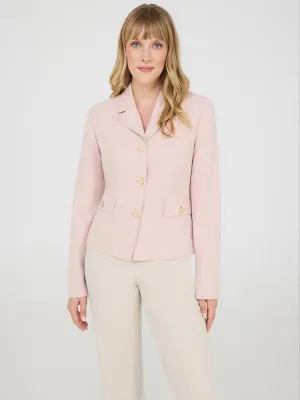 3-Button Notch Collar Blazer