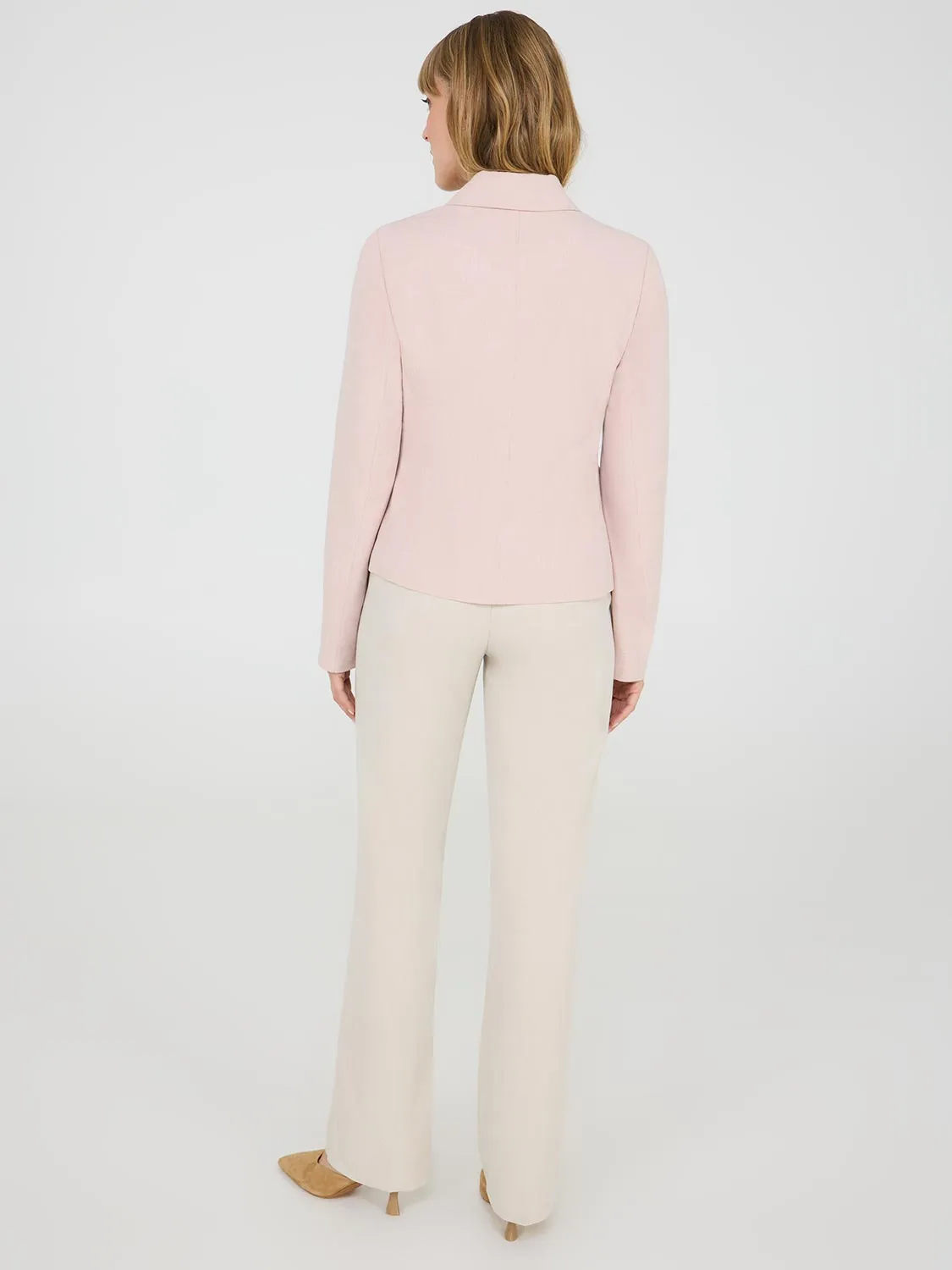 3-Button Notch Collar Blazer