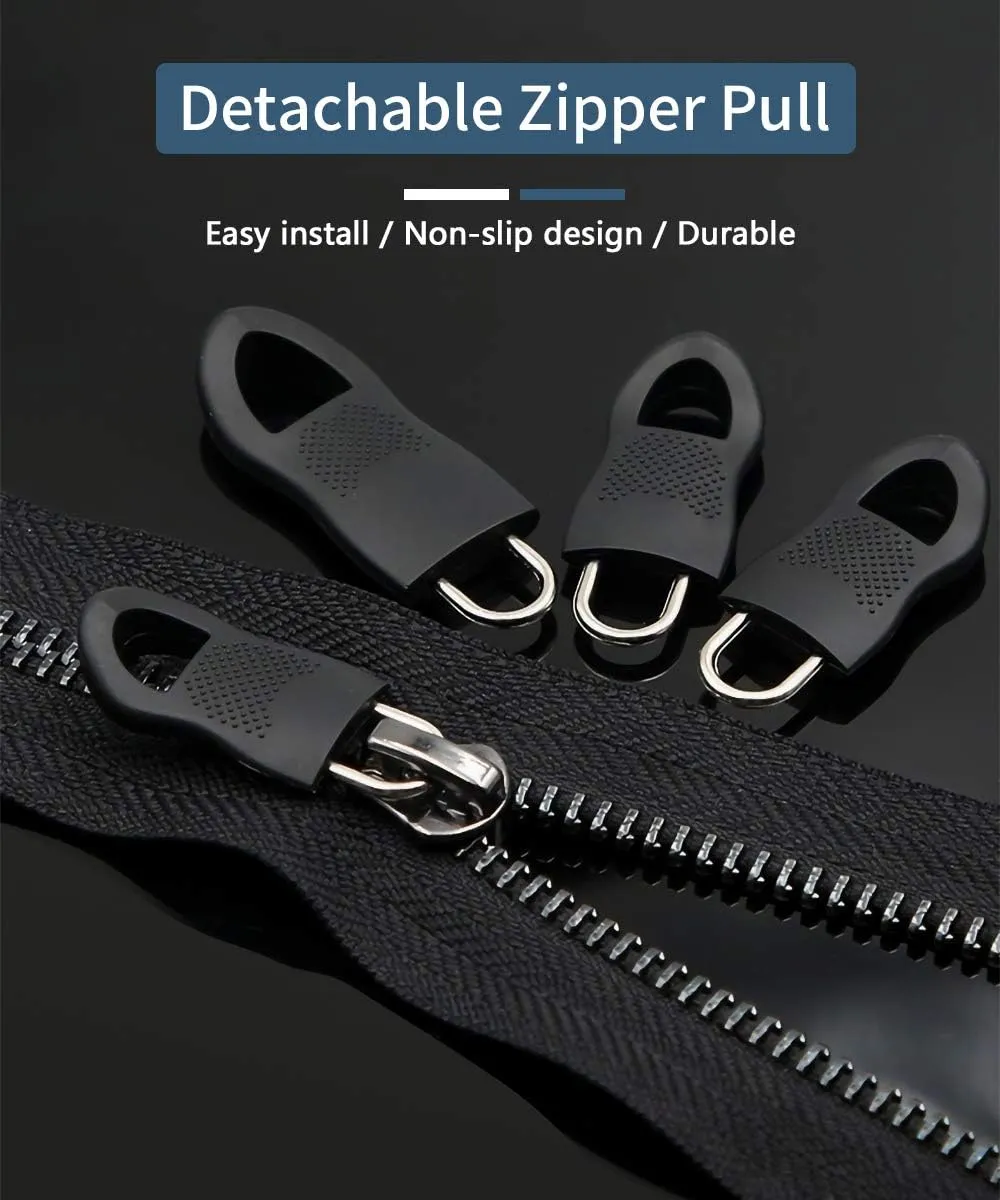 40pcs Universal Zipper Replacement Kit Removable Pulls