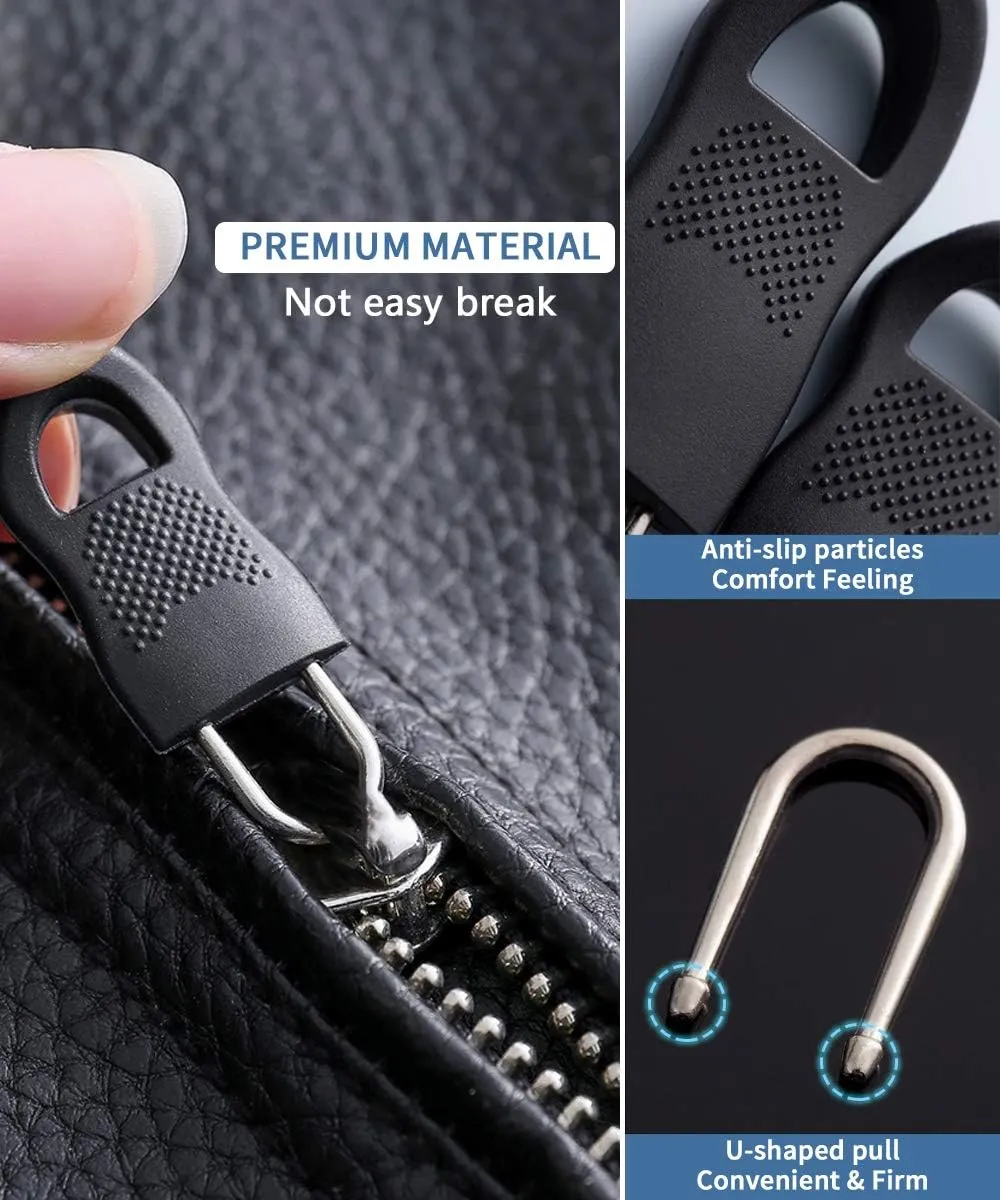 40pcs Universal Zipper Replacement Kit Removable Pulls