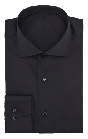 Albini Black Twill 365 Easy Care Fine Cotton