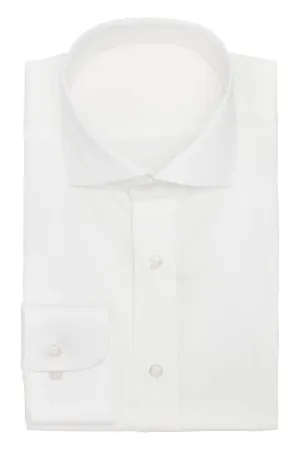 Albini Ivory Satin Twill 365 Easy Care Fine Cotton