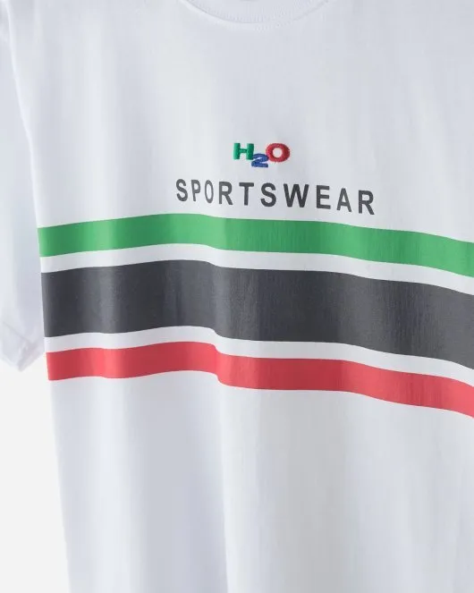 Anders Tee -  White/Green/Red