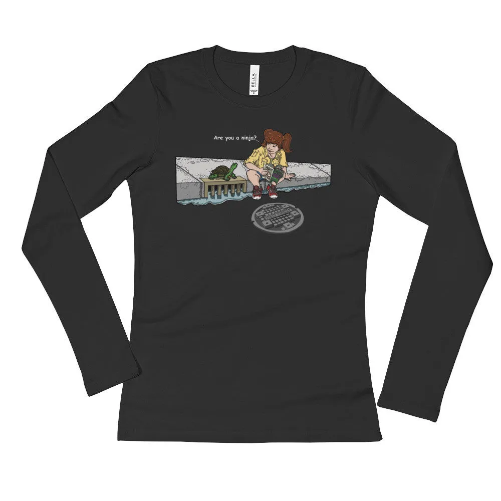 Are You a Ninja? Fitted Long Sleeve T-Shirt