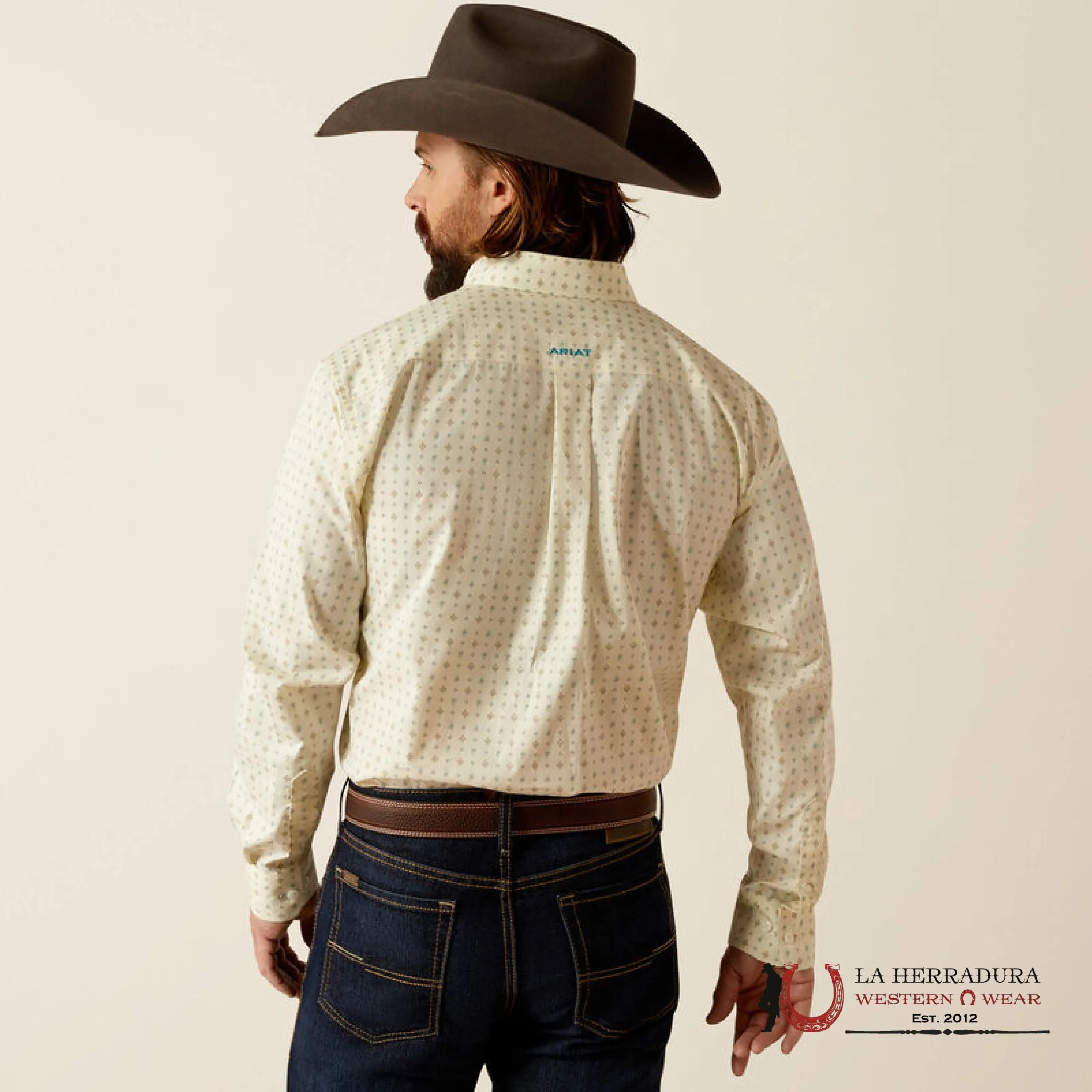 ARIAT CLASSIC WT GRIFFIN CREAM LONG SLEEVE SHIRT - 2375