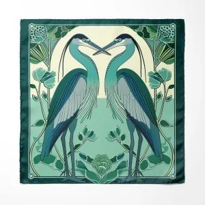 BABS PEASE SILK POCKET SQUARE
