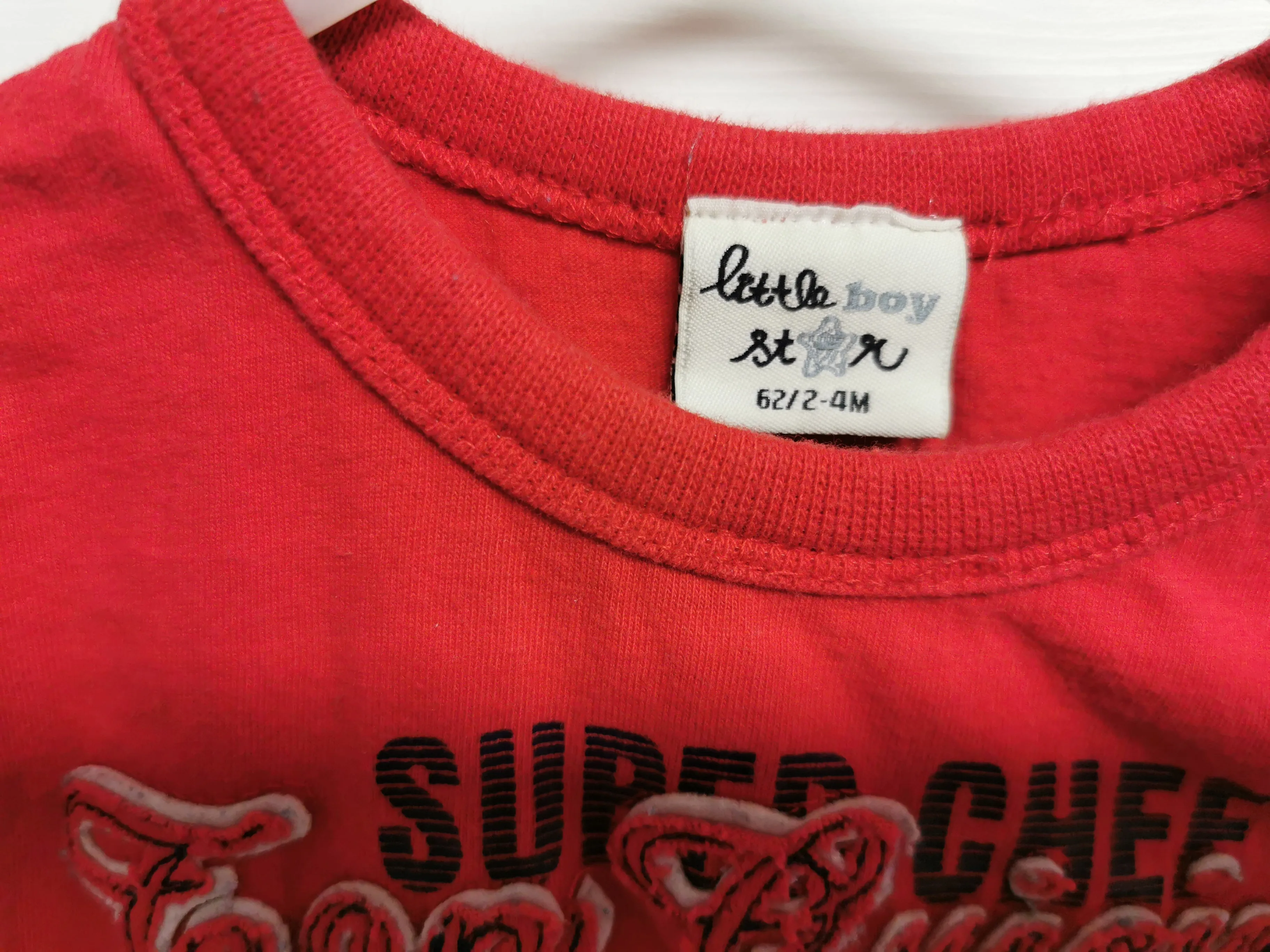 BABY BOY SIZE 2/4 MONTHS - LITTLE BOY STAR & CARTER'S, 2 Pack, Soft Cotton, Graphic T-shirts EUC B49