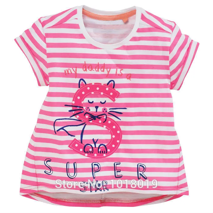 Baby Girls T-Shirts Clothing Children Toddler Kids Clothes Short Tees t Shirts Girls Summer