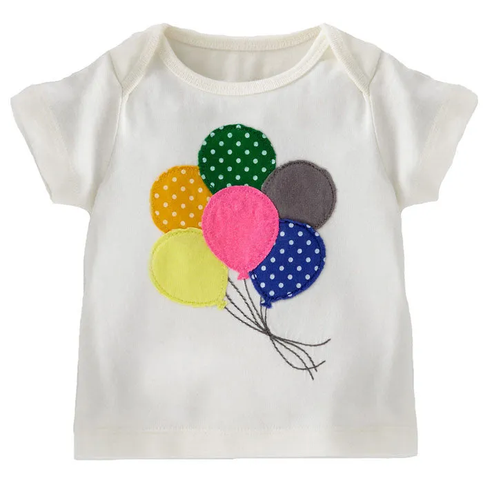 Baby Girls T-Shirts Clothing Children Toddler Kids Clothes Short Tees t Shirts Girls Summer
