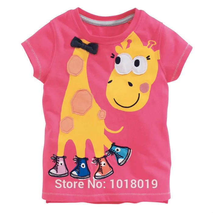 Baby Girls T-Shirts Clothing Children Toddler Kids Clothes Short Tees t Shirts Girls Summer