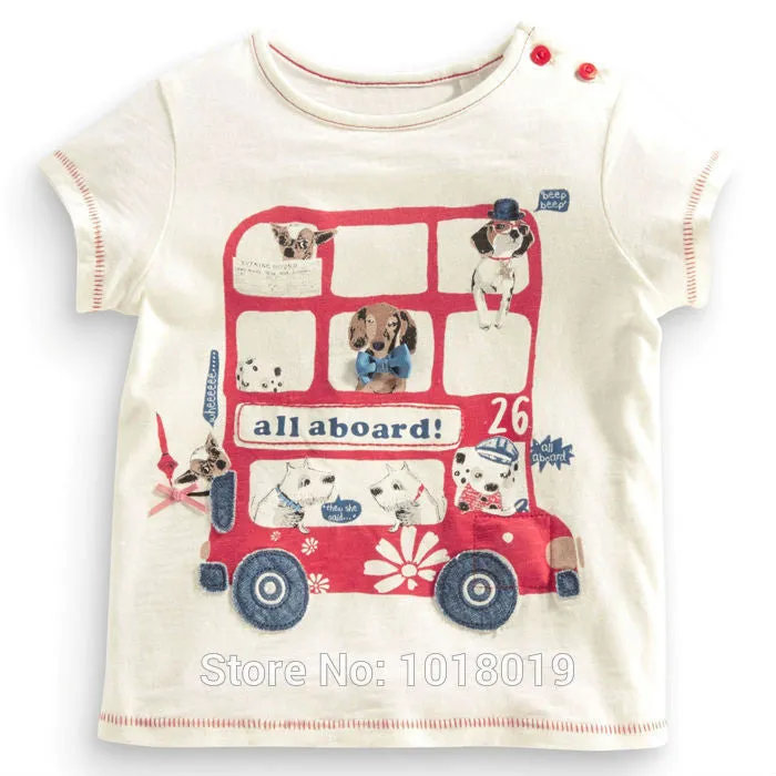 Baby Girls T-Shirts Clothing Children Toddler Kids Clothes Short Tees t Shirts Girls Summer