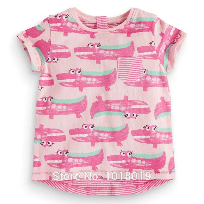 Baby Girls T-Shirts Clothing Children Toddler Kids Clothes Short Tees t Shirts Girls Summer