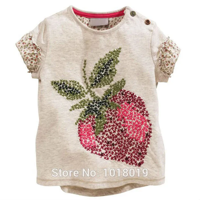Baby Girls T-Shirts Clothing Children Toddler Kids Clothes Short Tees t Shirts Girls Summer