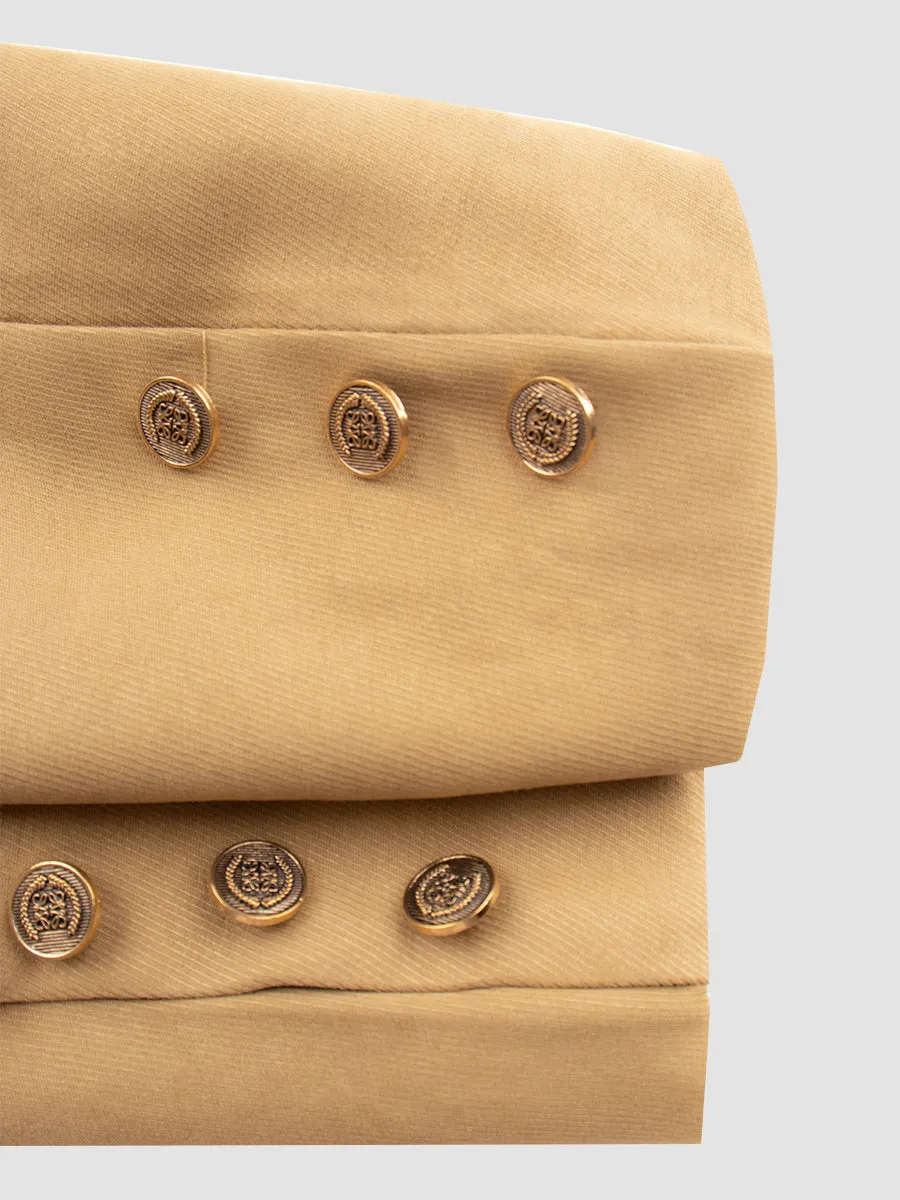 Badge Blazer & Shirt & & Vest & Skirt & Tie Five Piece Set