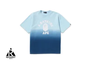 BAPE College Gradation Relaxed Fit Tee "Blue"