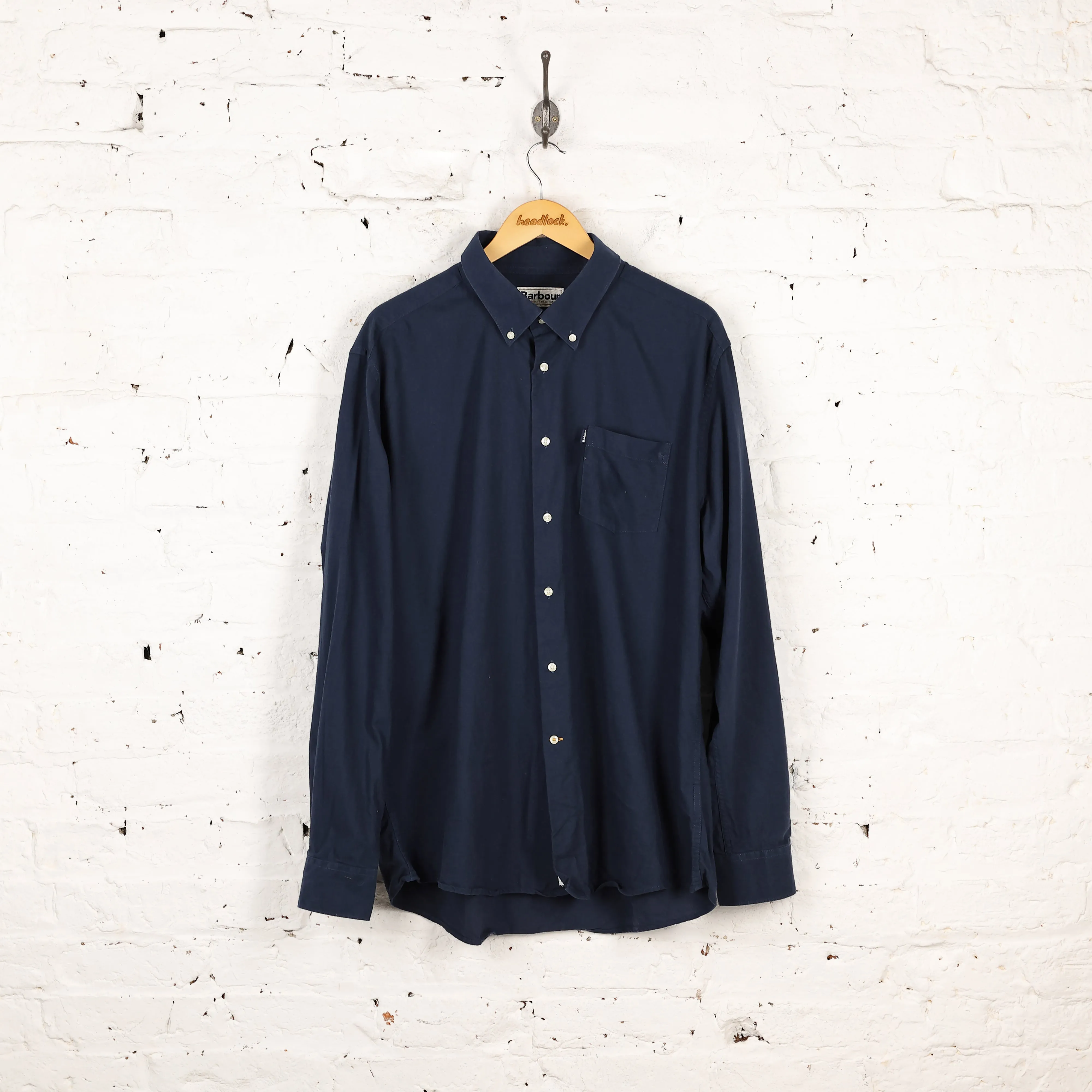 Barbour Stapleton Stanley Tailored Fit Shirt - Blue - XL