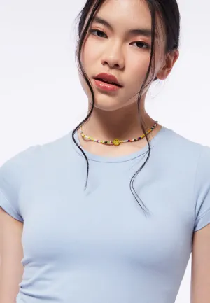 Basic Fitted Crop T-Shirt