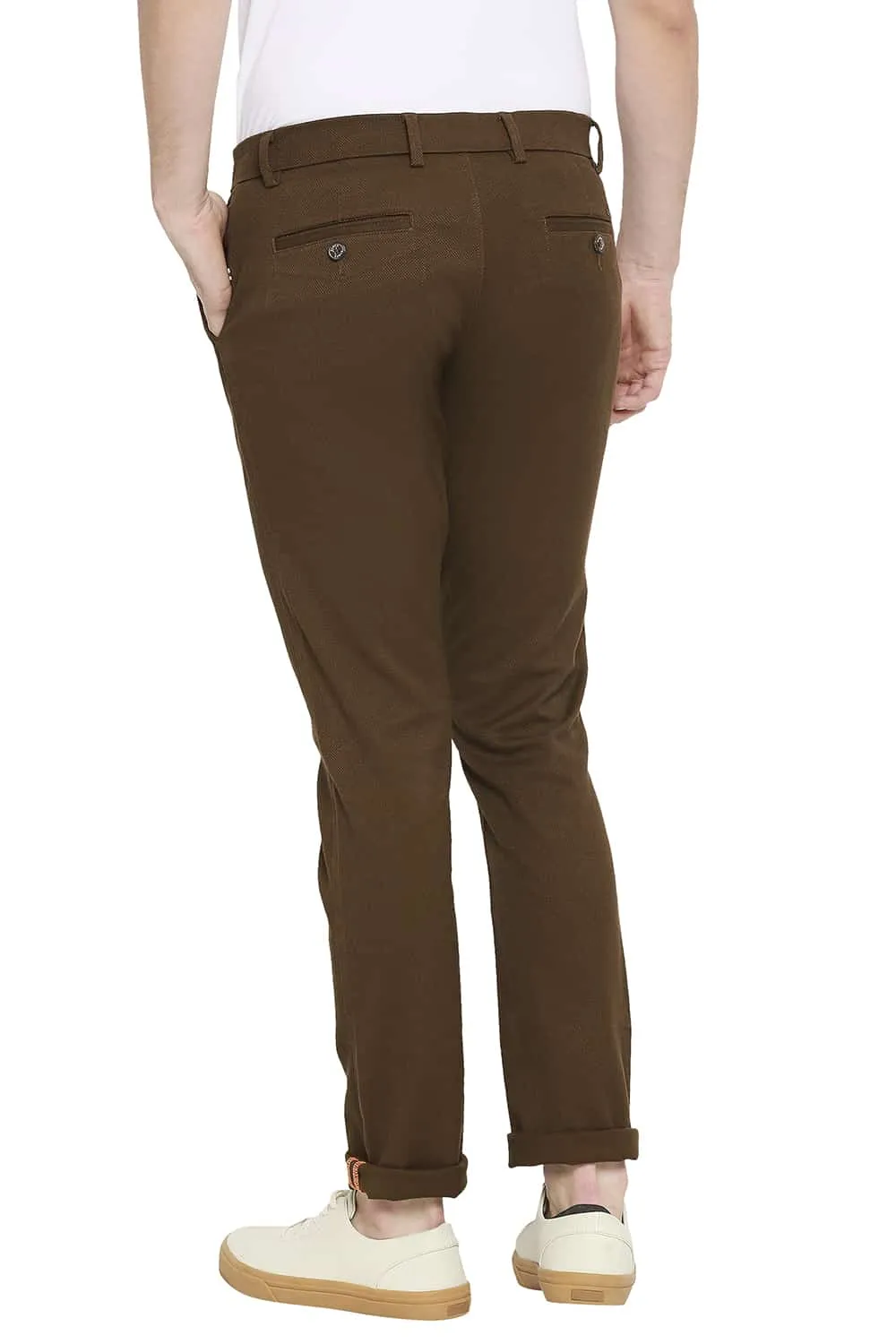 Basics Tapered Fit Stretch Trousers