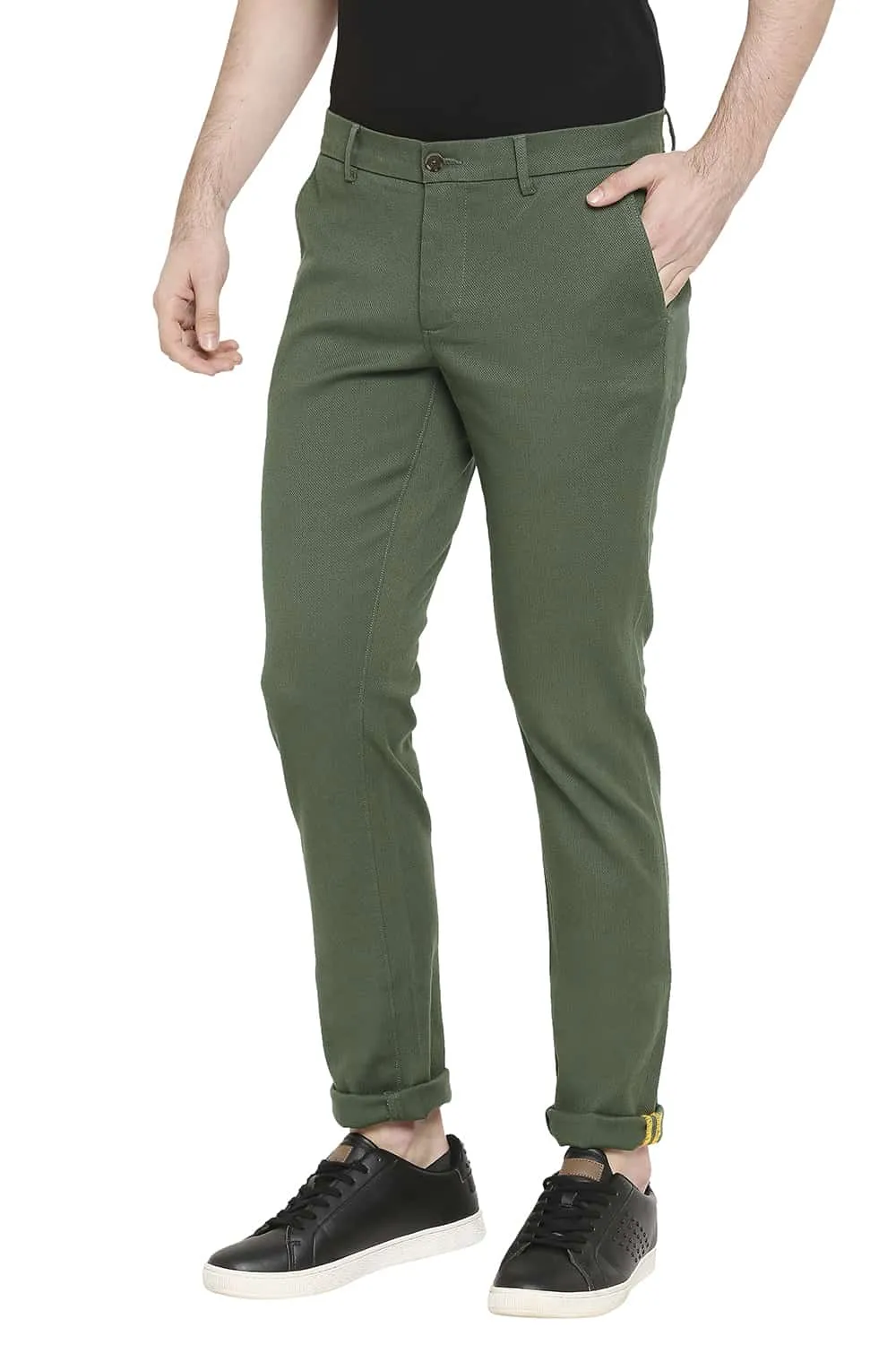 Basics Tapered Fit Stretch Trousers