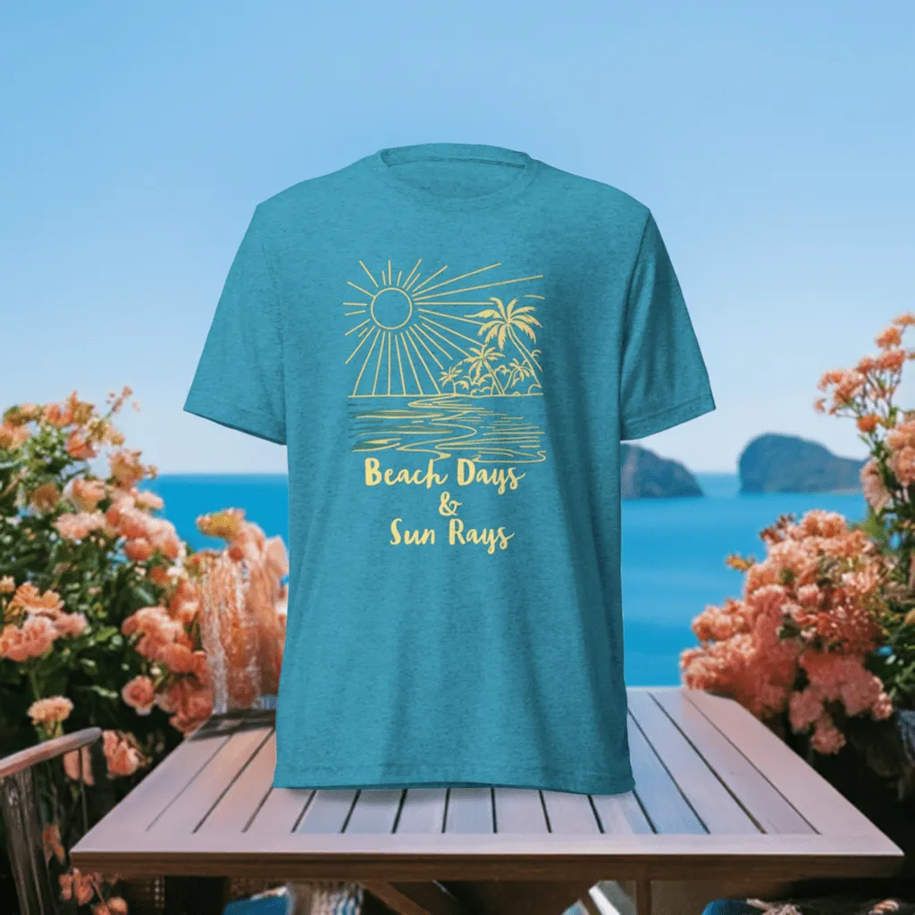 Beach Days & Sun Rays Unisex Tri-blend T-shirt
