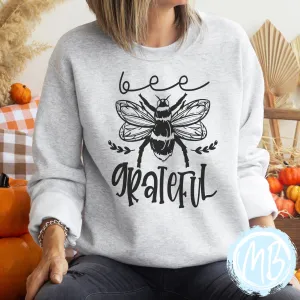 Bee Grateful Adult Sweatshirt