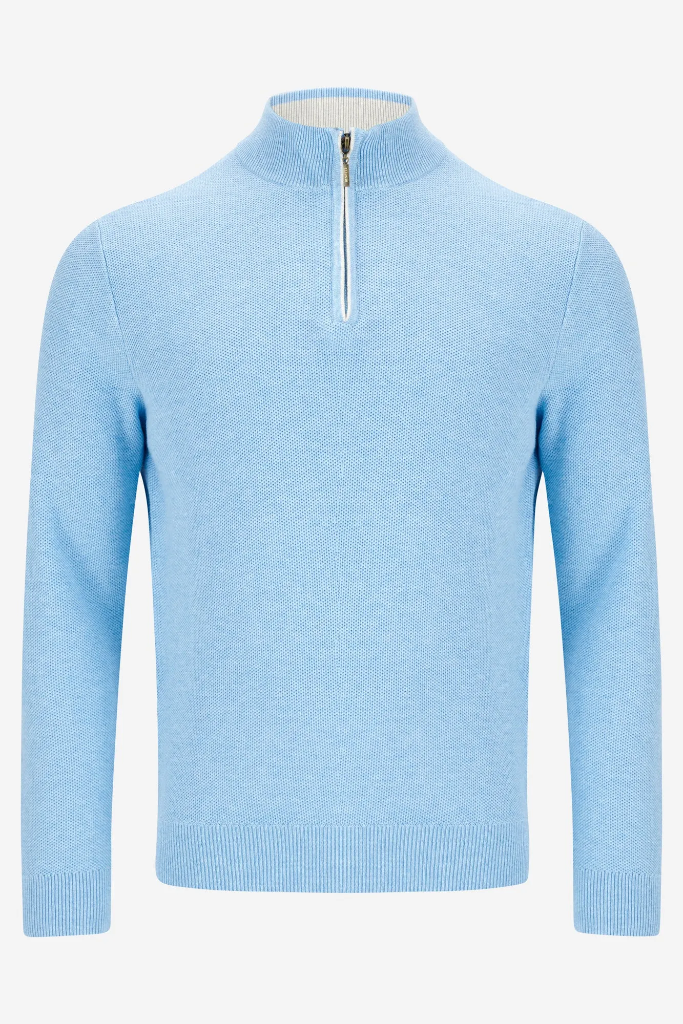 Benetti Dawson Qtr Zip Knit Cotton Sweater