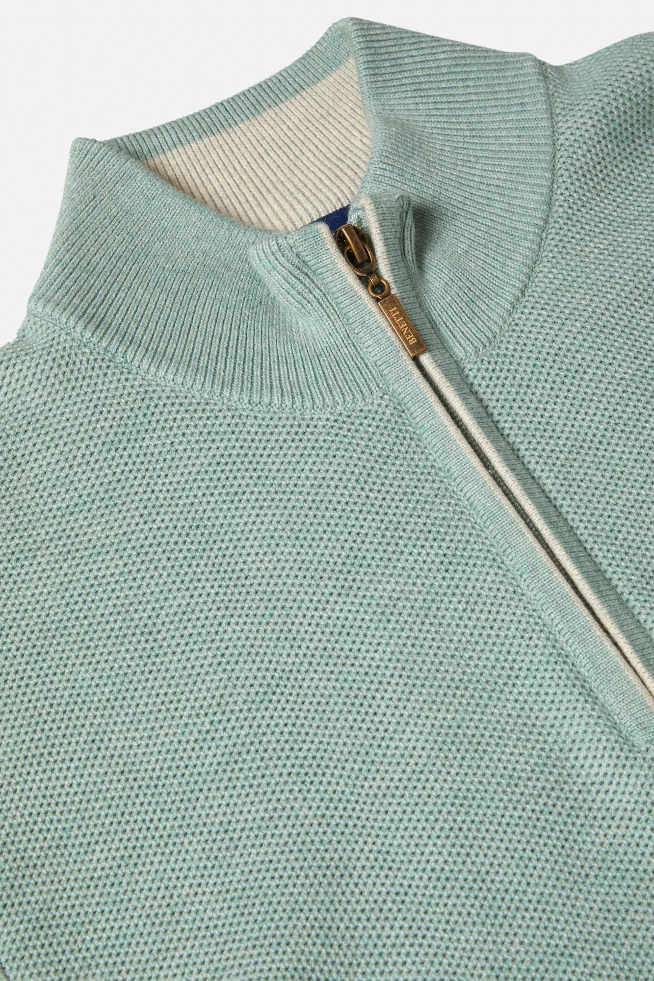 Benetti Dawson Qtr Zip Knit Cotton Sweater