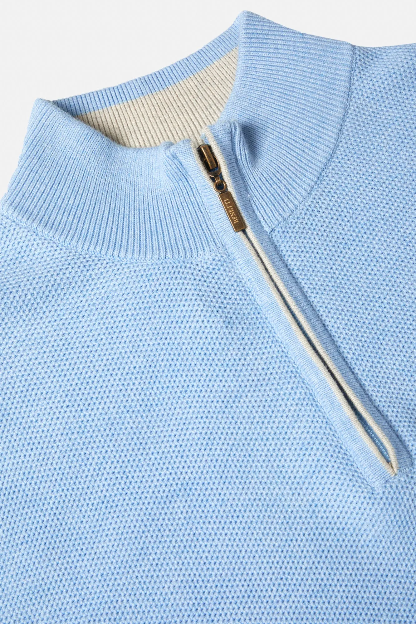 Benetti Dawson Qtr Zip Knit Cotton Sweater