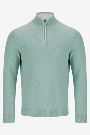 Benetti Dawson Qtr Zip Knit Cotton Sweater