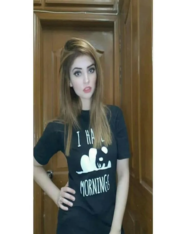Black I Hate Mornings Printed T-Shirt For Women