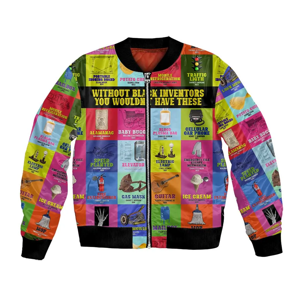 Black Inventions Bomber Jacket African-American Inventors DT02