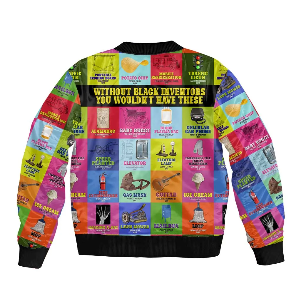 Black Inventions Bomber Jacket African-American Inventors DT02