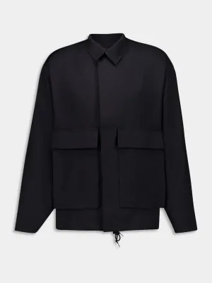 Black Sport Uniform Coach Jacket
