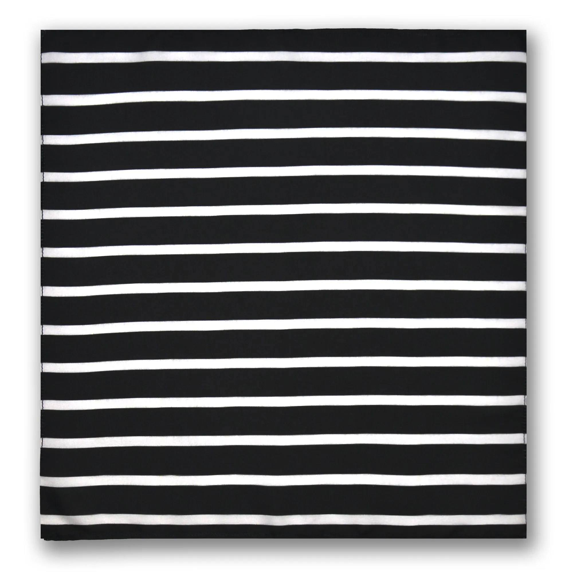 BLACK STRIPS SILK POCKET SQUARE