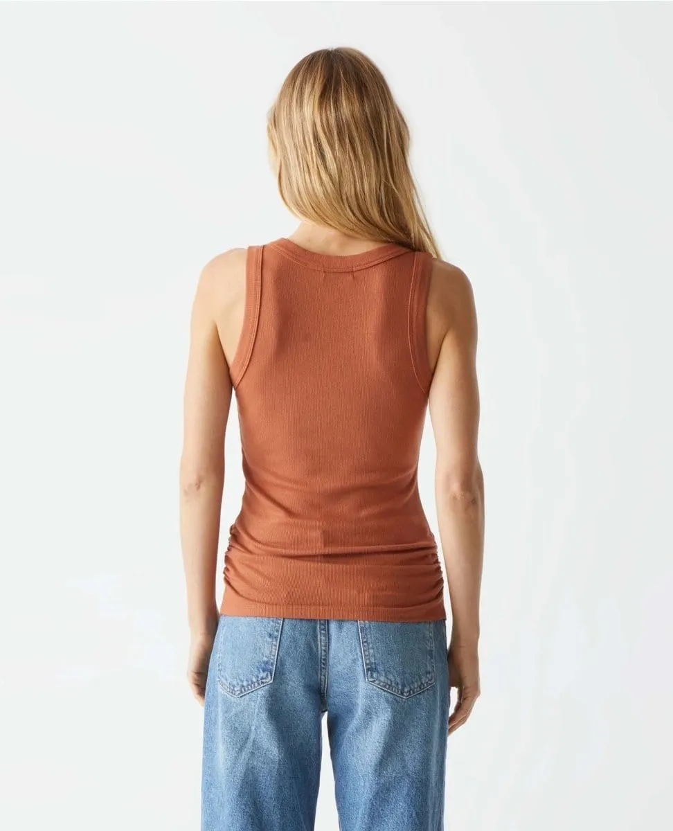 Blanche Ruched Tank Toffee