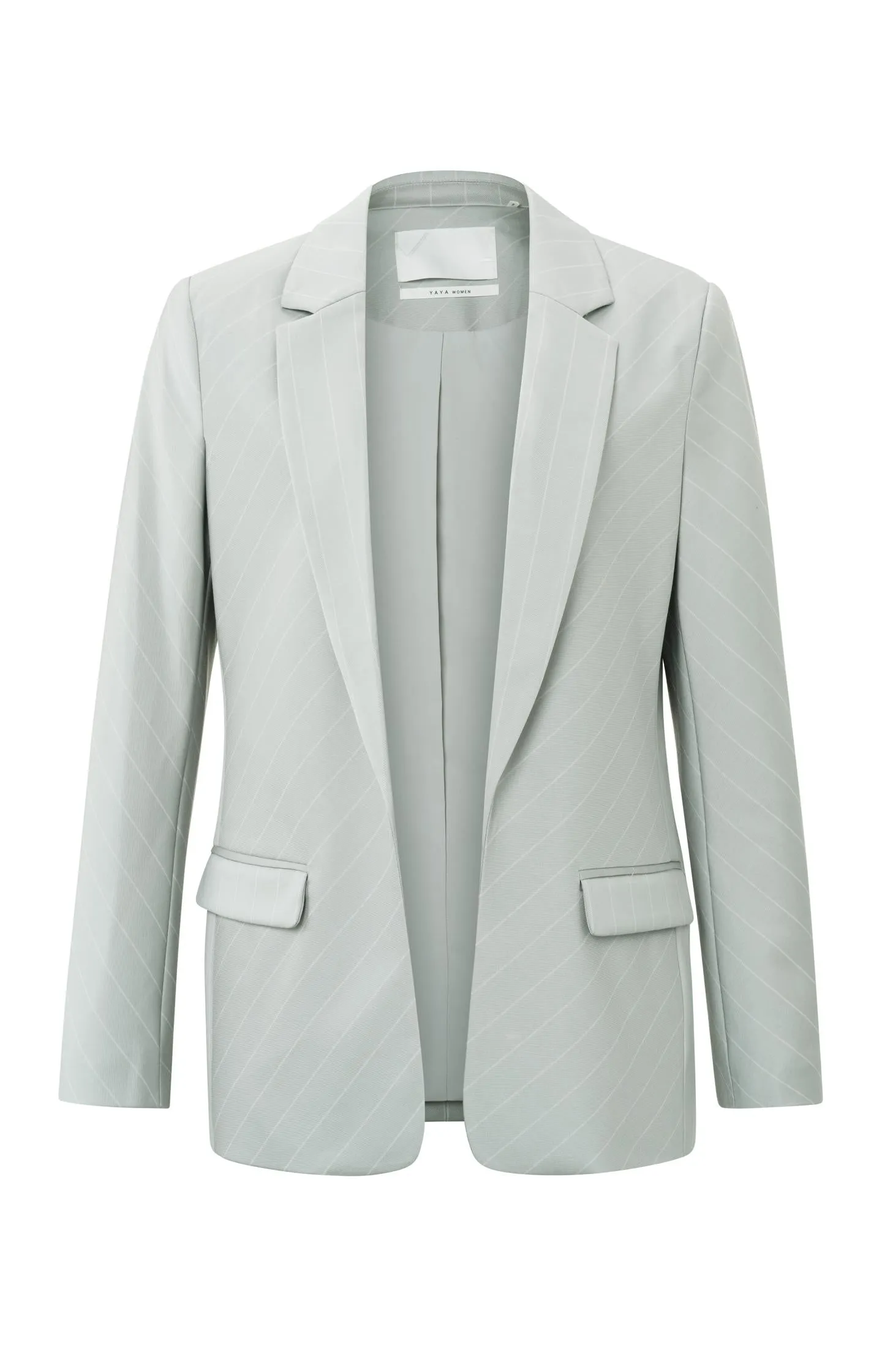 Blazer with long sleeves, pockets and stripes