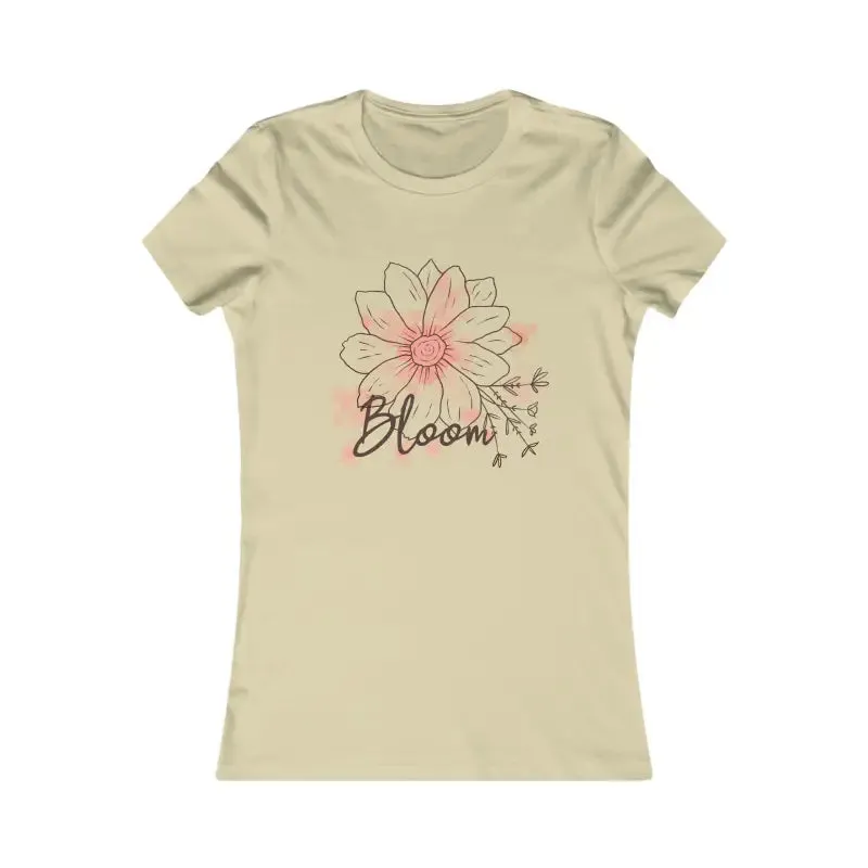 Blooming Women's Favorite Flower Tee Feels Fabulous
