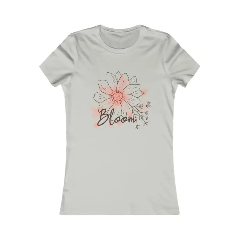 Blooming Women's Favorite Flower Tee Feels Fabulous