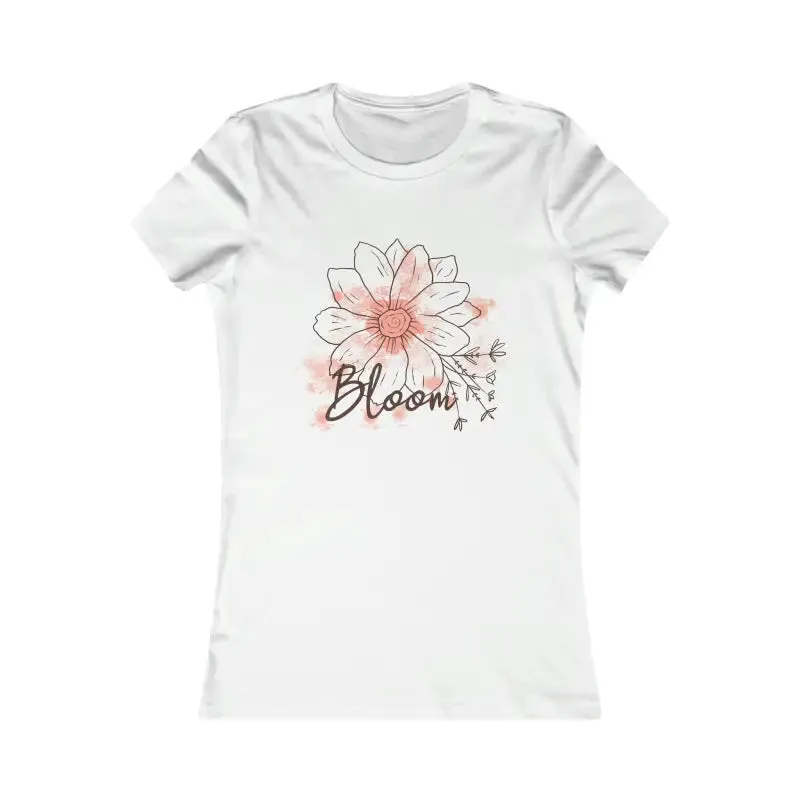 Blooming Women's Favorite Flower Tee Feels Fabulous