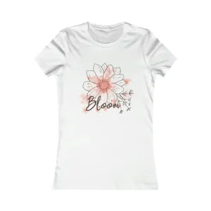 Blooming Women's Favorite Flower Tee Feels Fabulous