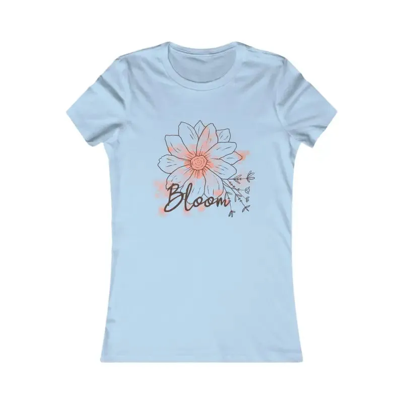 Blooming Women's Favorite Flower Tee Feels Fabulous