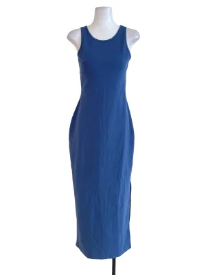 Blue Fitted Tank Dress