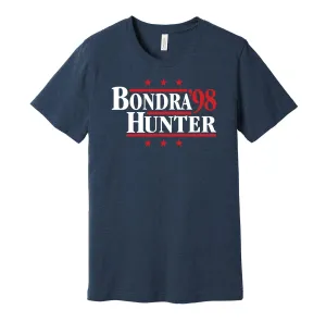 Bondra & Hunter '98 - Washington Legends Political Campaign Parody T-Shirt - Hyper Than Hype Shirts