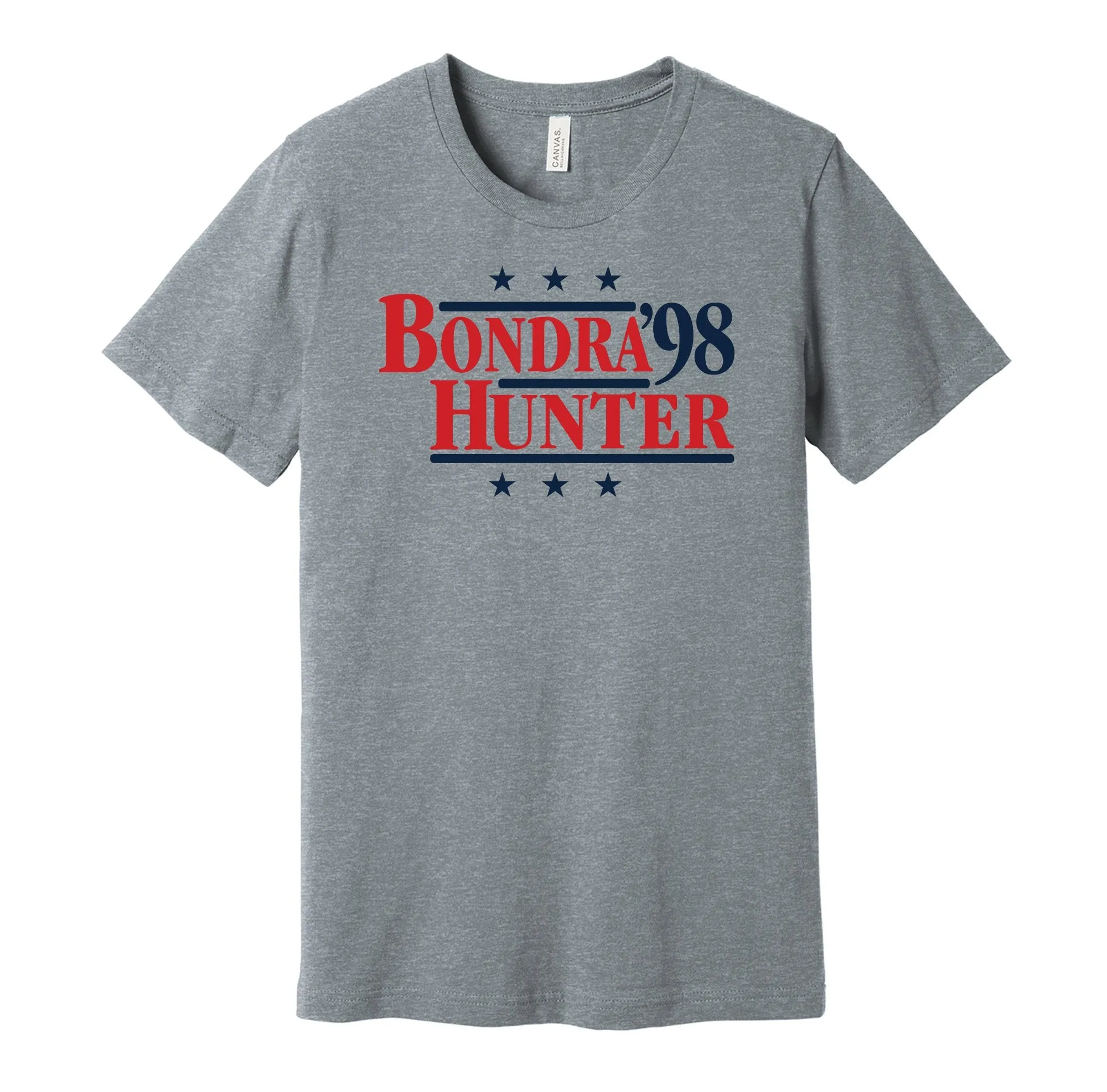 Bondra & Hunter '98 - Washington Legends Political Campaign Parody T-Shirt - Hyper Than Hype Shirts