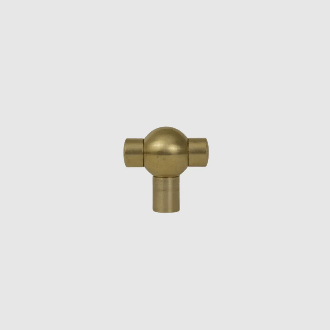 Brass T-Ball Knob - Pair
