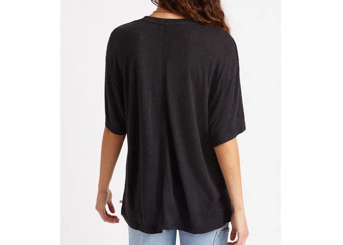 Brixton Montauk Oversized Women's T-Shirt Black