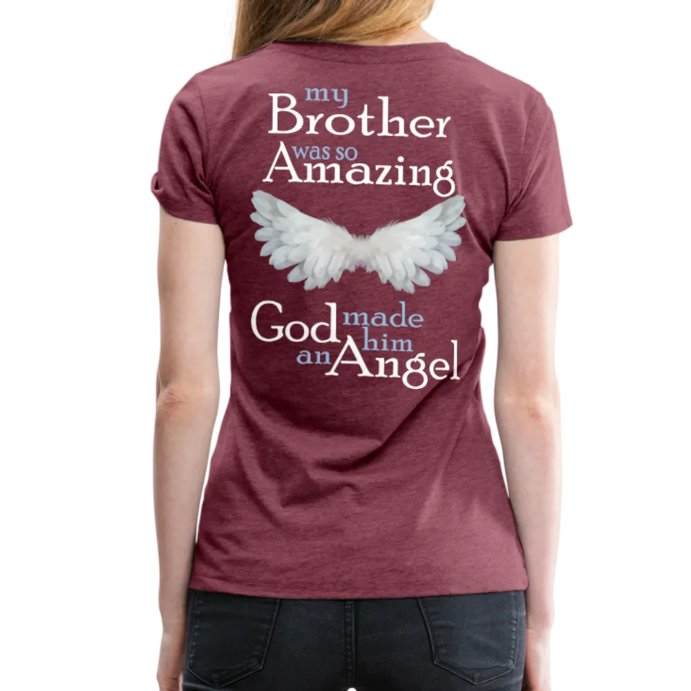Brother Amazing Angel Women’s Premium T-Shirt (CK1605)